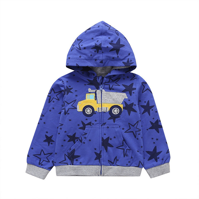 27Kid Toddlers Hoodies Boys Girls Spring Jacket Little Baby Infant Dinosuar Cartoon Hooded Kids Cute Boys Outwear Sweatshirt